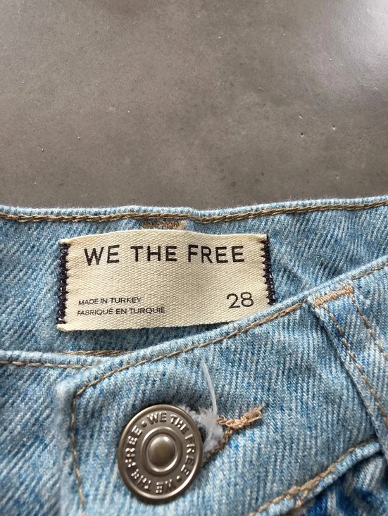 Free People We The Free Illusions Relaxed Fit Barrel Jeans Patchwork - Picture 3 of 14